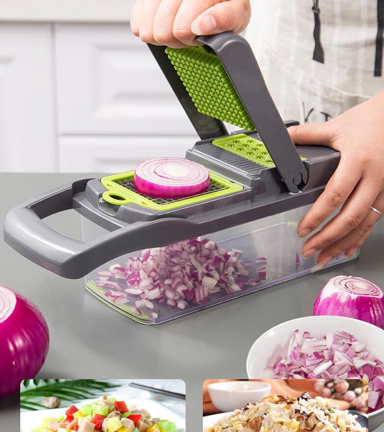3-in-1 Vegetable & Fruit Cutter | Home Kitchen Slicing & Dicing Tool
