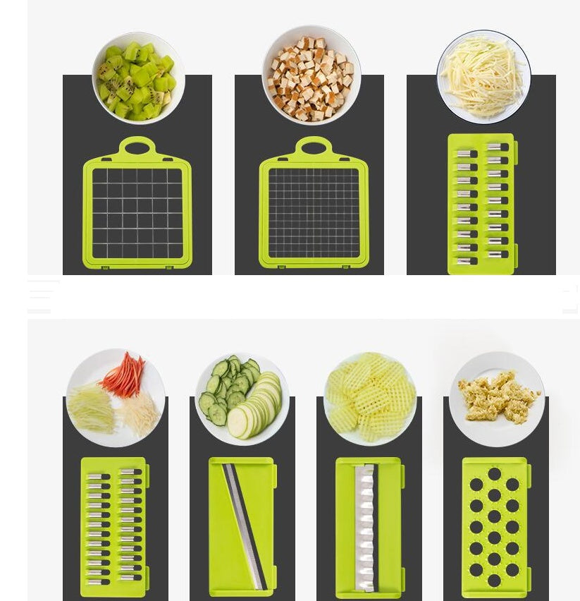 3-in-1 Vegetable & Fruit Cutter | Home Kitchen Slicing & Dicing Tool