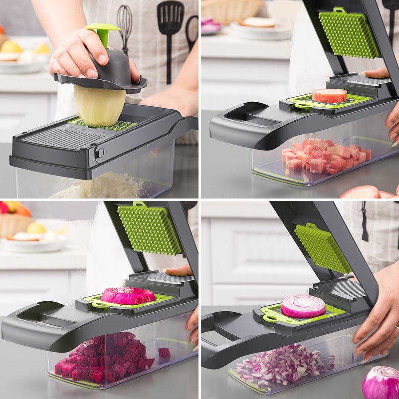 3-in-1 Vegetable & Fruit Cutter | Home Kitchen Slicing & Dicing Tool